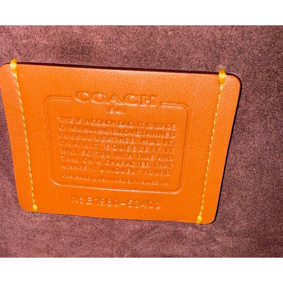 Coach 1941 Shadow Carryall 53403 Black Pebble Leather Glovetanned Shoulder Cross - Picture 4 of 5